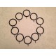 50mm  Large Iron Curtain Rings 55mm OD x 45mm ID.